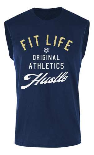 Camiseta Tanktop Marino Lepartisan Fit Life Streamerch