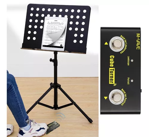 Pedal Sem Fio Bluetooth Passador De Página Partitura E Cifra