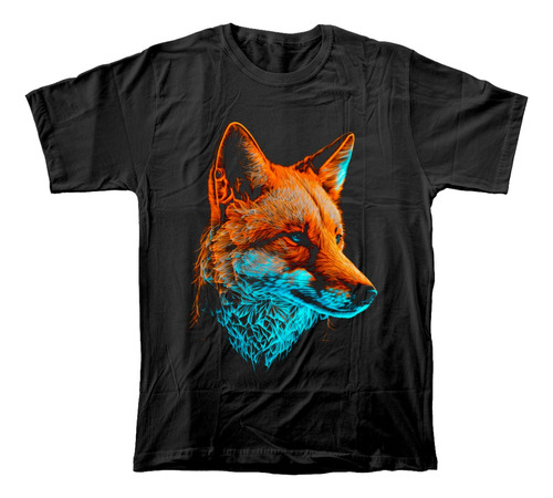 Camiseta Algodón Peinado Con Estampado De Cabeza De Coyote