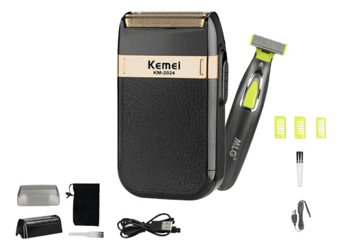 Maquina De Barbeador Kit Para Viagem 2 Barbeador Sem Fio