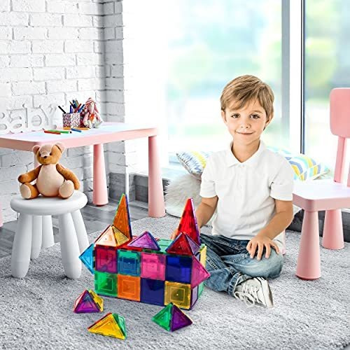 Picassotiles Set De Bloques Construccion Magneticos