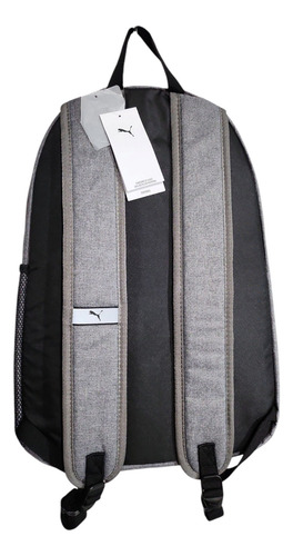 Mochila Puma Phase Backpack Unisex Gris/negro (09117601) Gris Liso