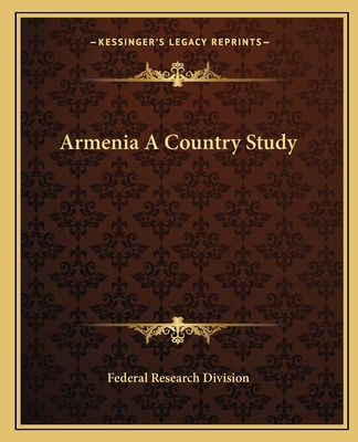 Libro Armenia A Country Study - Federal Research Division