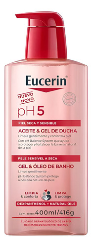 Gel E Óleo De Banho Eucerin Ph5 Pele Sensível 400ml Neutra