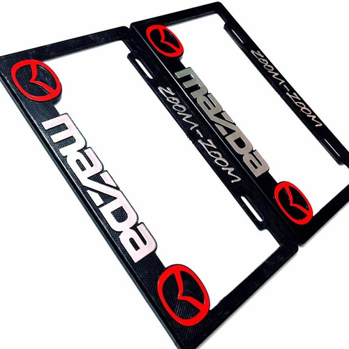 Par (2) Portaplacas Mazda 2 3 5 6 Cx Mx
