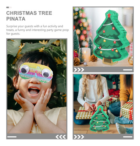 1 Juego De Piñatas Con Forma De Árbol De Navidad Para Fiesta