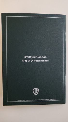 Harry Potter Passport. Warner Studios Londres (Usado)
