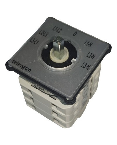 Selector Conmutador 12amp 3f-0-3f+ N Telergon Modelo T12