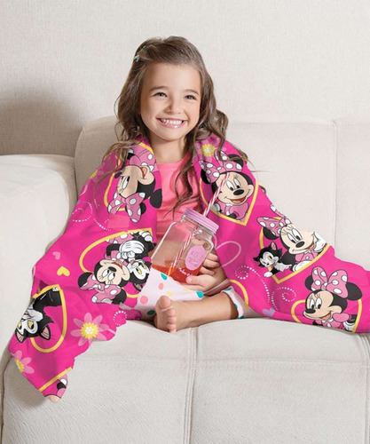 Manta Fleece Estampada Minnie 1,25x1,50m Lepper