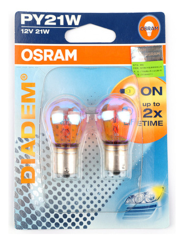 ~ 2 Bombillas Led Osram Py21w 7507lda 12v21w Bau15s 581lda