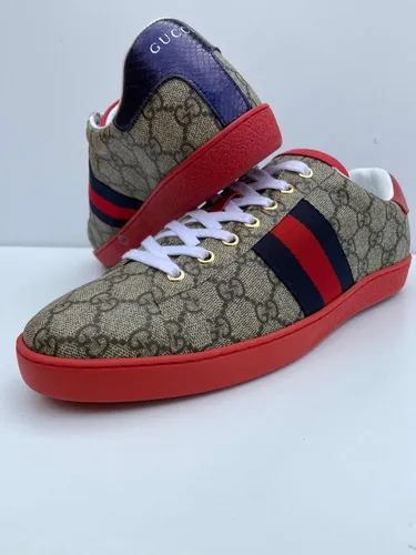 Tenis Gucci Monogram Con Suela Roja Cuotas sin inter s
