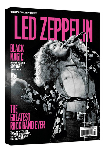Cuadro Decorativo Canvas Moderno Led Zeppelin Color Led Zeppelin 5 Armazón Natural
