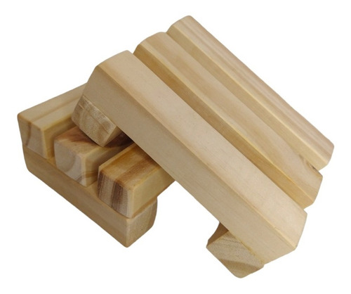 Imagen 2 de 4 de Tablita Madera Apoya Dispenser Jabonera Objetos Hogar
