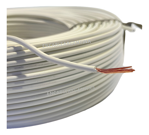 Cable Unipolar 4mm Rollo X 100mt 100% Cobre Certificado Iram Blanco