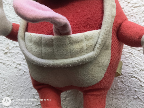 Peluche Ren & Stimpy Nickelodeon Mattel 1992 Retro Original Naranja Oscuro (Usado)