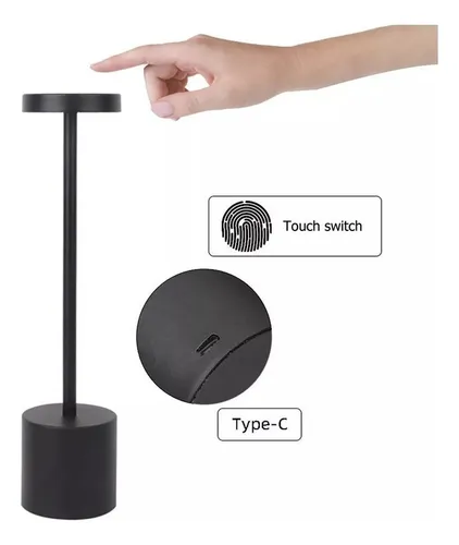 Lámpara De Mesa Inalámbrica Led Recargable Con Usb