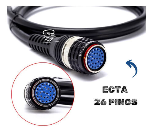 Cabo Scanner Interface Vocom 26 Pinos Com Tomada Obd2 16 Pin