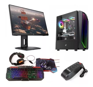 Pc Gamer I7-10700, 16gb Ssd 500gb, Gtx 4gb 128 Bit 24' 144hz