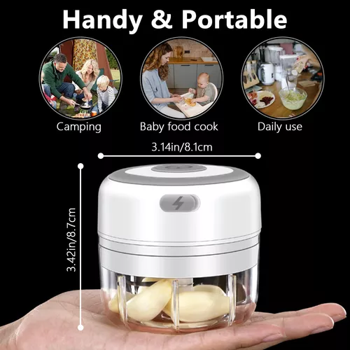 Mini PIcadora Electrica Para Alimentos Frutas Verduras Frutos Secos  Portatil