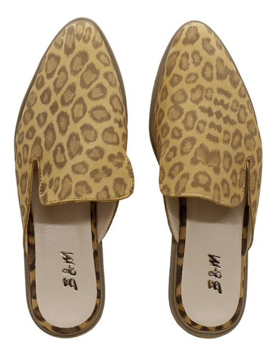 Zuecos Mujer Slippers Mule Cuero Vacuno Kabul Bym Shoes