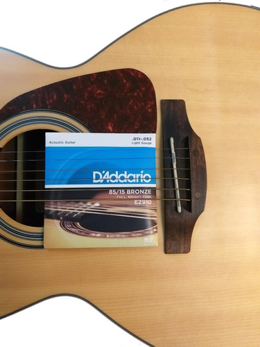 Imagen 2 de 4 de Cuerdas Guitarra Acústica D´addario Ez910 85/15 .011-.052