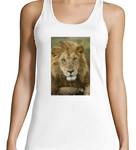 Musculosa Mujer Leones A2 Leon Frente Feroz M2