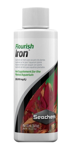 Seachem Flourish Iron 100ml Ferro Fe Para Aquário Plantado