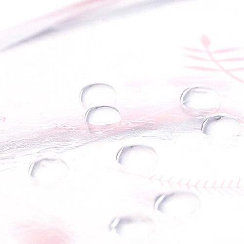 Guarda-chuva Feminino Transparente De Três Dobras Guarda-chu Cor A Desenho Do Tecido Liso