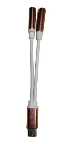 Adaptador Auxiliar 2 En 1, Tipo C - 3.5mm + Tipo C (carga)