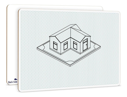 Cuadrícula Isométrica De Scribbledo 11x14 Gráfico Grande Tab