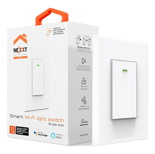 Nexxt Solutions Nhe-s100 Interruptor De Pared Smart Wifi