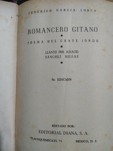 Romancero Gitano Edición 1964 §
