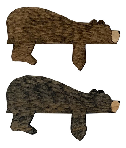 Decoración De Puerta De Madera Con Forma De Oso, Bonita Escu