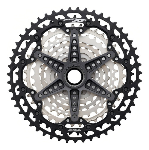 Casete Shimano Deore Xt M8100 K7, 12 V, 10 a 51, microestrías, color negro, número máximo de dientes 51, número mínimo de dientes 10