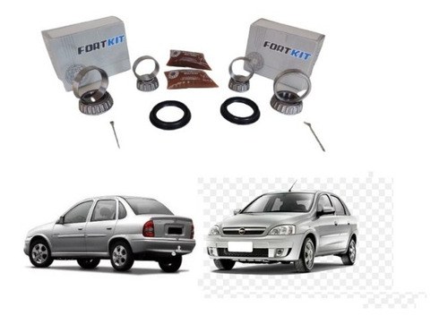Imagem 8 de 8 de Par Kit De Rolamento Roda Traseira Classic 1.6 8/16v 2002...