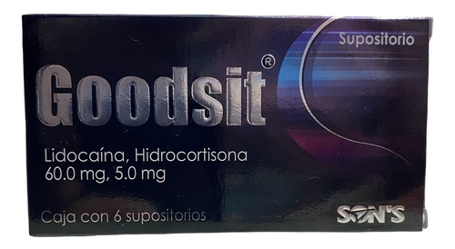  Goodsit 6 Supositorios Alivio Hemorroides Lidocaína