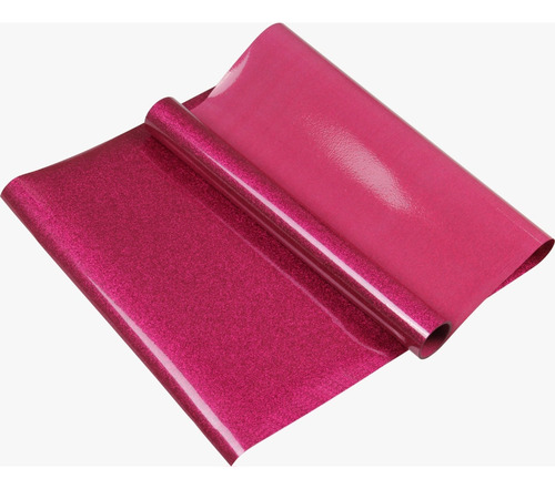 Vinilo Termotransferible Glitter Fucsia 