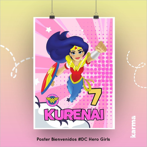 Kit Digital Super Hero Girls Dc