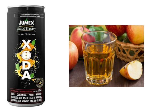 Unico Fresco Xoda Manzana Hierbabuena Carbonatada 355 Ml