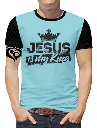 Camiseta Jesus Plus Size Gospel Criativa Masculina Roupa Azc