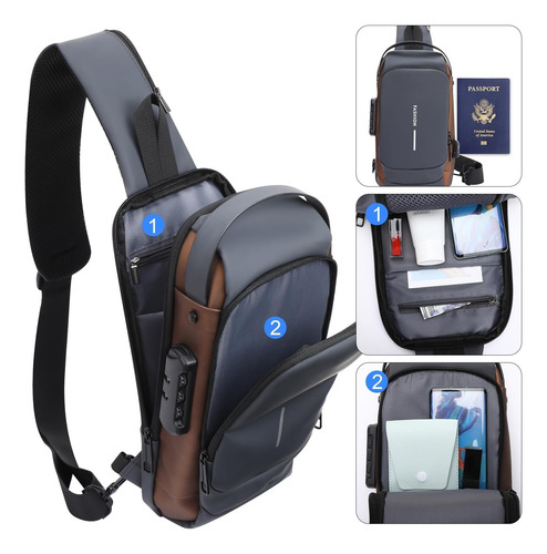 Mochila De Cintura Moderna Multifuncional Con Un Solo Hombro