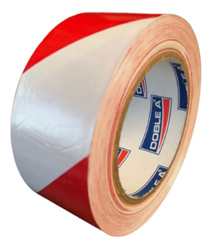 Cinta Adhesiva Pvc Demarcatoria 48x 33mt Rojo/blanco Doble A