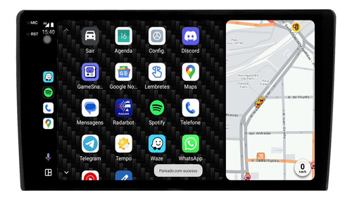 Central Multimidia Universal 9p Carplay 4gb 64gb Android 14