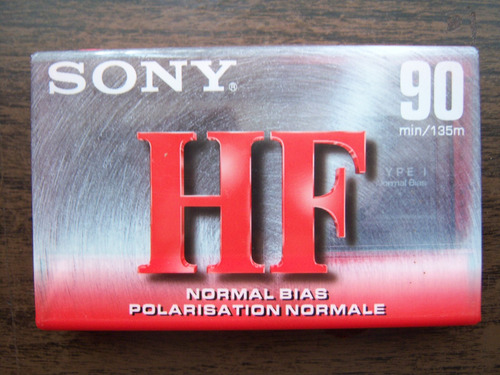 Cassette Sony Hf 90 Min Empaque Sellado 2 Unidades