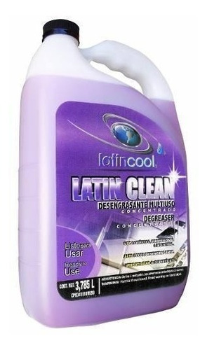 Latin Cool Desengrasante Concentrado Latin Clean 3,785lt