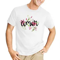 Comprar Remera De Hombre Mais Amor Por Favor Frases Love Md3