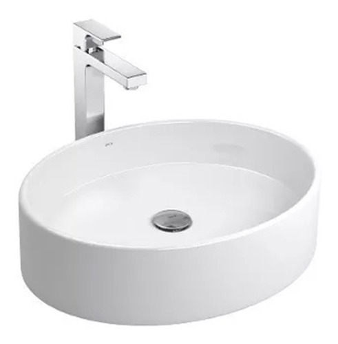 Bacha Baño Apoyo Deca Ovalada 50 Cm Lavatorio L93 Color Blanco