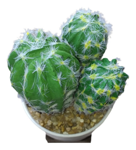 Planta Artificial Con Maceta Cactus - Decoración
