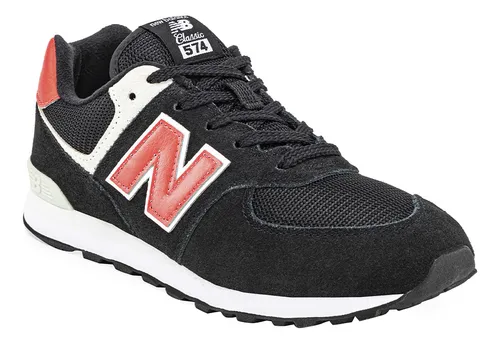 Zapatillas new top balance niño negras