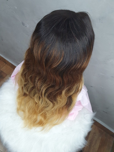 Lace Front Ondas Cor Ombré Cabelo 100% Humano Heloisa H013